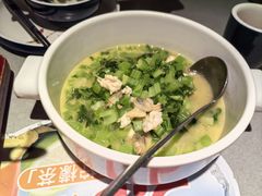 金汤虾仁煮春菜-绿茶餐厅(广州天河城店)