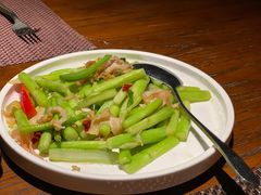 芦笋炒螺片-肴约·花园式餐厅(湖里店)