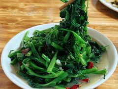 炝炒空心菜-九九牛肉馆(南山路店)