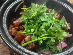 腊肠排骨煲-海口滨海新村143号海南老字号炒菜店