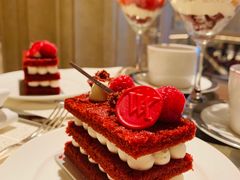 单人红丝绒下午茶-羿庭 Peacock Alley(上海外滩华尔道夫酒店)