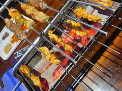 五香鸡皮-三个蒙古大叔羊肉串(大宁店)