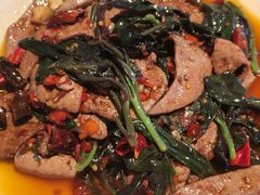 血皮菜炒猪肝-金谷仓家庭料理(马泉营店)