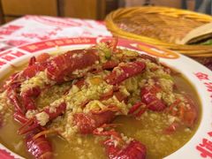 金汤蒜蓉大虾-阿财老铺·老蚌埠龙虾城(华夏总店)