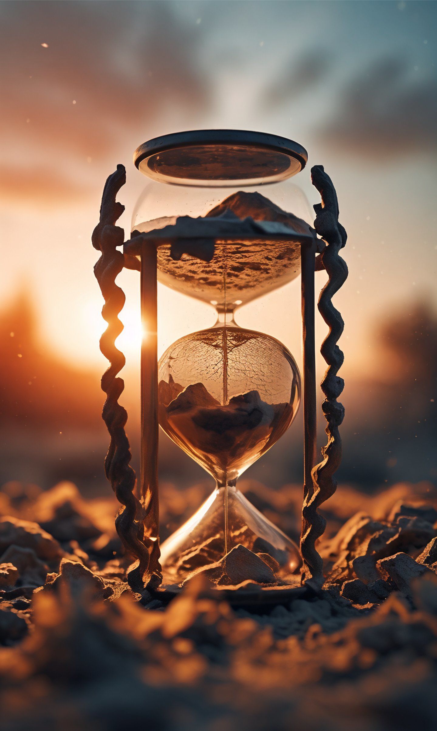 沙漏中细沙静静流淌,宛如时光的低语.它是
