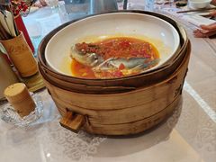 竹笼剁椒鱼头-渔乡米香·剁椒鱼头(四方坪店)