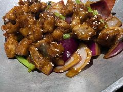 蒜香蜜汁排骨-绿茶餐厅(华联万柳店)