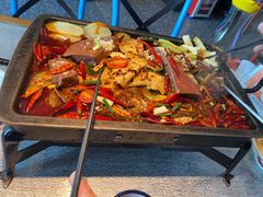 毛血旺烤鱼-探鱼·鲜青椒爽麻烤鱼(中天广场店)