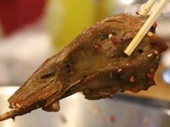 主打的干锅鸭头-安诚居干锅鸭头(八角店)