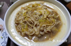 Homemade Noodle Soup with Sauce