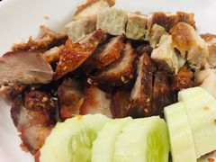 叉烧脆皮猪肉双拼-鸡饭店