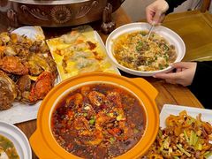 -东来菜馆•手抓海鲜家常菜•海鲜锅贴(鸽子窝店)
