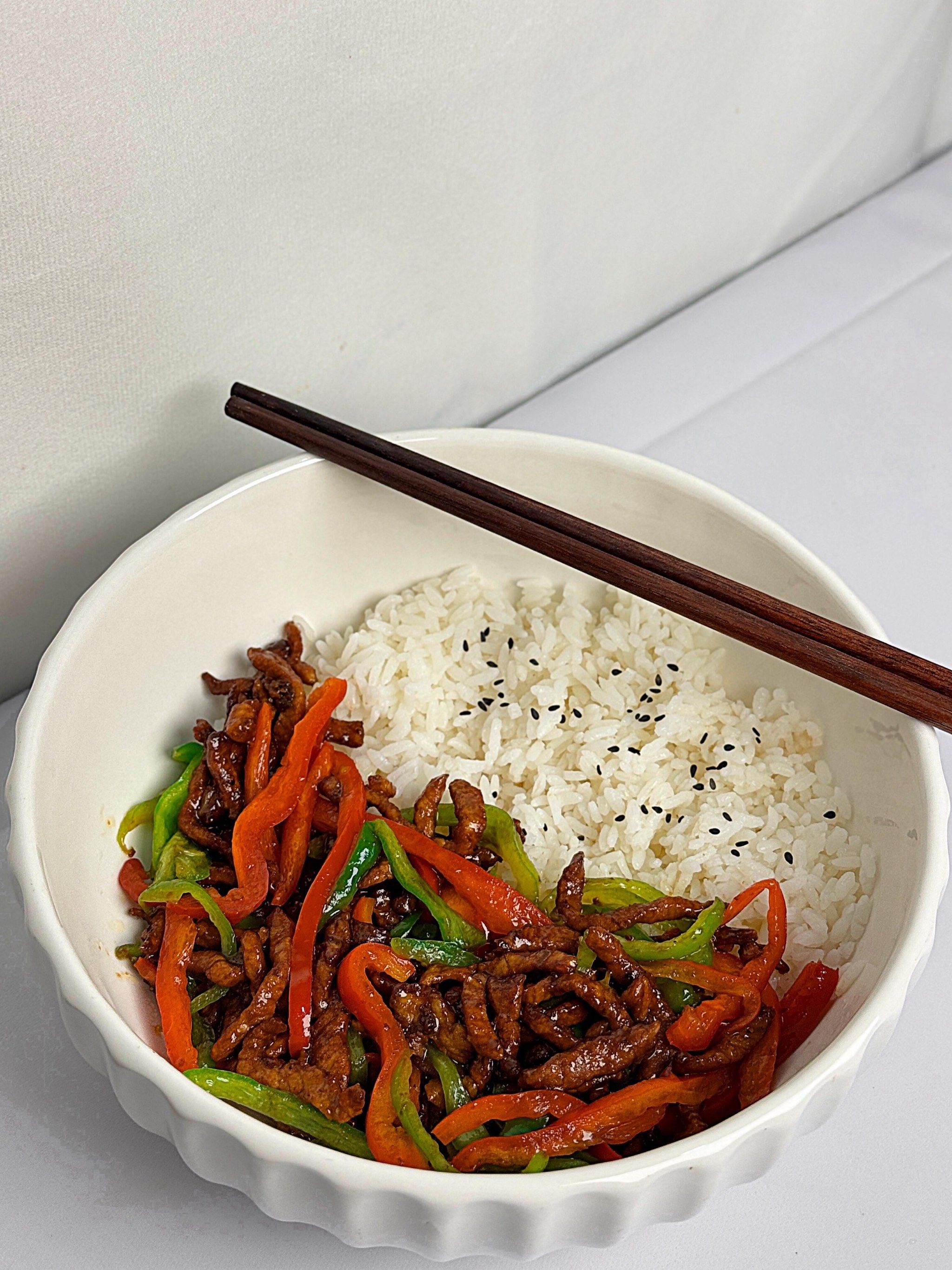 清新蔬菜盖饭