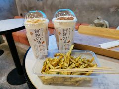 厚芋泥鲜奶茶X比利时焦糖饼-SENTEA森茶(麦地丽日店)