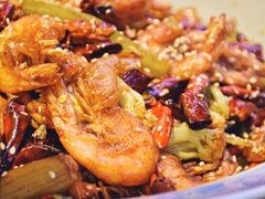 招牌香锅基围虾-鱼库·不仅是一家烤鱼店(车公庙店)