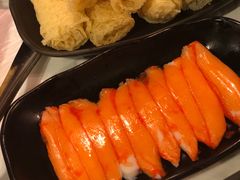 蟹柳-鲜入围煮花胶鸡海鲜火锅