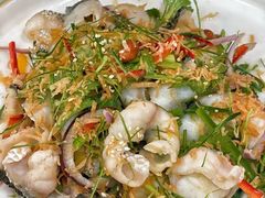 葱油淋起片鲈鱼-粥旺庄(芳村店)