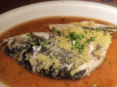 葱椒鲈鱼-绿茶餐厅(华联万柳店)