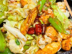 铁板大头菜炒实蛋-鼎原力量东北吊炉烧烤(临河街店)