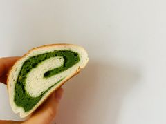 抹茶奶酥米面包-谷艺烘焙