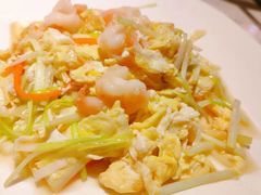 韭黄虾仁炒滑蛋-潮人姐妹轩(海宁路店)