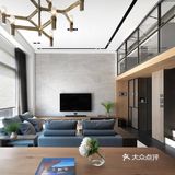 整个空间的用色都是以围绕着“蓝色”为线索