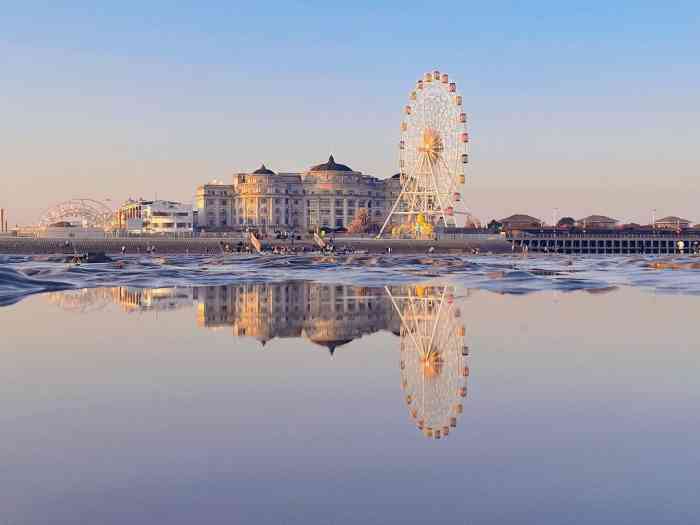 奉贤海滩-"上海赶海的地方不多,奉贤奉新海滩这个算不.