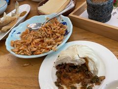 煎饼小河虾-山东宾馆·齐鲁苑餐厅