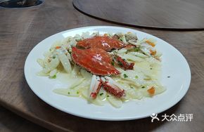 Steamed Crab with Chinese Yam