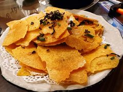 玉米片炒干菜-洪福饭店·十八年老店