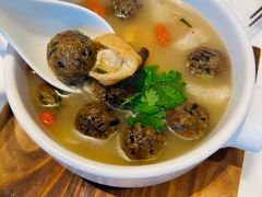 羊肚菌青瓜丸子煲-茹·pure vegan(博华广场店)