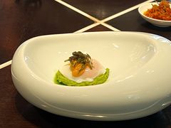 香椿蚕豆泥海胆溏心蛋-杭州西子湖四季酒店·金沙厅