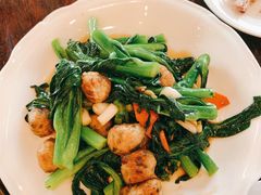 肉丸炒菜心-今一靓汤.顺德菜东莞三十年老字号(厚街店)
