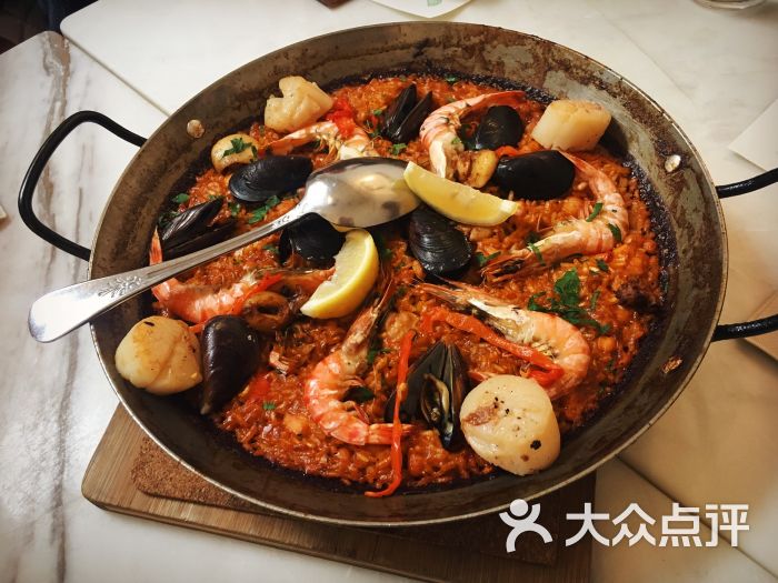 藏红花西餐厅西班牙海鲜饭图片 - 第5张