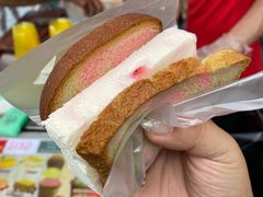 树莓香草冰激凌+彩虹吐司-詹爷爷乌节路街头冰淇淋