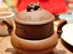 蟹粉小笼包配鸭血粉丝汤-香园茶社·金陵小灶(老门东店)