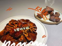 毛蟹炒年糕-屋里厢上海菜馆