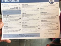 菜单-Fergburger(皇后镇店)