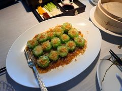 金蒜瑶柱蒸广东丝瓜-莉莉海堂HAITANG·烤鸭(国贸商城店)