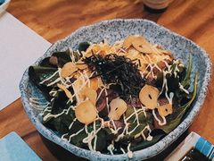 菠菜半熟蛋沙律-希望日本料理(保利香槟花园店)