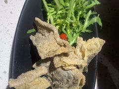 网红小吃炸鱼皮-鱼酷活鱼烤鱼(北美店)