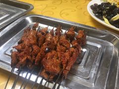 烤羊肉串-炕锅羊肉土火锅面片大王