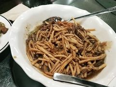 撒子牛肉丝-刘胖子家常菜·蹄花焖藕(中南店)