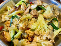 大盆有机花菜-呱呱叫民俗风味主题餐厅(沣峪口店)