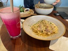 奶油培根蘑菇蛋黄意式细面-BAKER&SPICE(祥云小镇店)