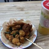 小吃大满足炸鸡块刚才的