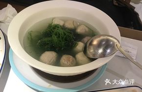 Double Meatball Seaweed Shoots Soup