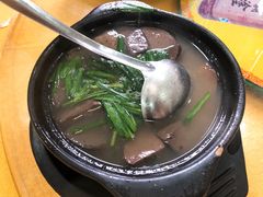 胡椒韭菜浸猪红-区海鸡场饭店(石壁店)
