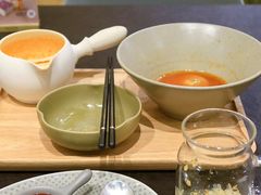 招牌酸汤鱼抹茶面配酸红汤-théATRE茶聚场·餐厅(环球金融中心店)