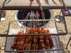 现穿羊肉串-丰茂烤串(钦州北路店)